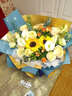 艾斯维娜鲜花速递向日葵混搭花束生日礼物全国同城配送 向日葵香槟韩式花束 实拍图
