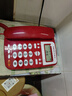 宝泰尔电话机座机 固定电话 办公家用 免电池/大按键 商务酒店固话机 T121红色 实拍图