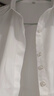 浪莎长袖白衬衫女春秋高棉宽松通勤职业衬衫女装气质v领正装白色衬衣 实拍图