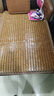 李记花果山沙发垫夏季凉垫麻将凉席沙发坐垫麻将块凉席竹席防滑垫贵妃可定制 窄边碳化色【双牛筋+防滑底】 45cm*45cm 坐垫 实拍图