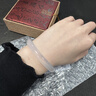 京莹【七夕情人节礼物】玉手镯女天然白月光玉髓玛瑙手镯子送老婆女友 实拍图