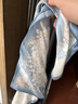 真丝100%桑蚕丝丝巾女春秋方巾领巾情人节送女生女友妈妈闺蜜礼物 牡丹蓝【100%高品质桑蚕丝】 真丝53*53cm 实拍图