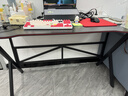 奥伦福特  电脑桌台式家用电竞游戏桌办公书桌简约书房写字桌子 碳纤维纹路单桌-120*60 升级款电竞桌 实拍图