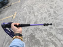 探路者喀纳登山杖手杖碳素碳纤维可伸缩超轻户外徒步便携爬山棍 宝石紫 实拍图