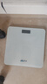 香山 体重秤 电子秤人体家用健康秤高精度  高清LCD显示 云白 Type-C充电款 实拍图