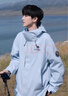 骆驼（CAMEL）【迪丽热巴同款】王者凯甲ICON冲锋衣女三合一羽绒服登山服 远山蓝，男款女生拍小1尺码，A35CAFO193 抓绒内胆 S 实拍图
