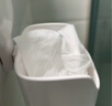 懒角落脏衣篓家用卫生间浴室洗衣篮子脏衣篮脏衣服收纳筐塑料带轮 白色 实拍图