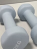 Keep哑铃女男健身家用彩色浸塑环保手铃亚铃全身塑形水蓝2kg*2 实拍图