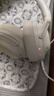 QCY H3S 头戴式-56dB主动降噪【双金标+A级降噪认证】7麦蓝牙耳机无线有线游戏低延迟超长续航 白色 实拍图