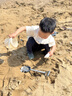 索迪儿童沙滩玩具铲沙挖沙工具户外宝宝海边戏水玩具桶3-6岁男女孩 实拍图