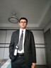 卡度顿西服套装男三件套职业商务小西装正装外套男修身新郎伴结婚礼服 黑色双扣【西服+西裤+衬衫+皮鞋 2XL 【126-140斤】+8件礼品 实拍图