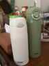 膳魔师（THERMOS）400ml保温杯吸管杯不锈钢男女士保冷水杯子TCMI-400S WH 实拍图