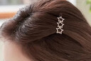 奇美拉（CHIMERA）精致小巧边夹韩国网红星星水钻发夹刘海夹一字夹发卡女生日礼物 实拍图