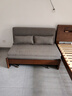 源氏木语实木沙发床现代简约多功能可折叠床北欧风小户型客厅两用双人沙发 【21】1.25m山毛榉胡桃色(灯草灰) 实拍图