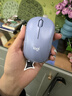 罗技（Logitech）M221 轻音鼠标 无线鼠标 办公鼠标 对称鼠标 带无线微型接收器 雾霭蓝 实拍图