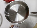 铿锵 316不锈钢平底锅家用无涂层煎锅煎蛋煎牛排烙饼锅燃气电磁炉通用 24cm无涂层煎锅【316无铆钉】 实拍图
