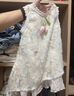 La Chapelle拉夏贝尔女童连衣裙2026新品洋气儿童夏装公主裙宝宝夏季无袖裙子 米色 送帽子 110 建议身高101-110cm 实拍图