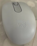 罗技（Logitech）M196 无线蓝牙鼠标 办公鼠标 笔记本商务办公家用 小巧便携 对称手型 珍珠白 实拍图