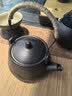 京东京造 茶具整套 功夫茶具陶瓷套装茶壶茶杯茶盘【黑陶提梁壶】 12件套  实拍图