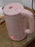 万利达烧水壶热水壶电热水壶电水壶煮水壶恒温便携家用新款大容量食品级不锈钢 2L 【速沸升级】高颜款粉 实拍图
