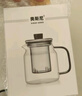 美斯尼 茶壶玻璃泡茶壶 加厚耐热玻璃泡茶器创意墨色玻璃功夫茶具 墨色壶 560mL 实拍图