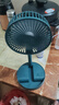电风扇伸缩折叠小风扇宿舍家用静音充电型办公台式USB桌面宿舍大风力夏台面落地两用折叠电风扇 直插款 颜色随机 无档位开关1个装 实拍图