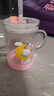富光 玻璃杯家用儿童牛奶杯子带刻度耐热吸管水杯喝奶杯微波炉可加热 实拍图