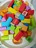 Hape(德国)儿童积木玩具桶装80粒进口山毛榉数字字母节日礼物E8402 实拍图
