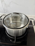 戴德（Daeden） 双耳汤锅煮锅不锈钢小汤锅具带钢化玻璃盖电磁炉三层煲汤锅 DD006汤锅 20cm 实拍图