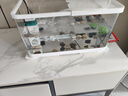 阔庭（KUOTING）鱼缸懒人鱼缸家用客厅办公室金鱼缸过滤鱼缸白色款 实拍图