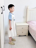 浪莎儿童睡裙男童割包皮术后专用衣服莫代尔夏季睡袍男孩睡衣长款裙子 浅兰 160 建议身高150-160cm 实拍图