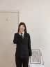 南木熊西装套装小个子2026女春秋大学生答辩面试工作服黑色西服正装职业 黑色 西服+衬衫+西裤 L 【110-125斤】 带垫肩 晒单实拍图