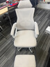 锦汐 电脑椅家用办公椅子靠背人体工学椅学习转椅老板座椅游戏电竞椅 【焕新-满配】白灰-170°逍遥后仰+乳胶+4级气杆+脚踏 实拍图