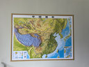 北斗1.1米超大精雕新版2张地图世界中国地图3d立体凹凸地形图约1.1*0.78米大尺寸挂图办公家用装饰画墙防水   实拍图