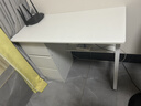 尋巧（SPERMEK） 电脑桌台式家用卧室写字桌简约宿舍书桌学生学习职员办公室桌子 暖白色100CM 实拍图