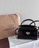 CHARLES&KEITH鳄鱼纹凯莉包手提斜挎婚包包女包生日礼物CK2-50270880-1 Black黑色 S 实拍图