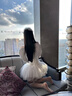 倾城鸟情趣内衣性感白丝吊带蕾丝袜长筒连体制服黑丝战袍sm羞耻用品 实拍图
