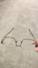 依视路（ESSILOR） 新款商务男镜架时尚镜框女配依视路镜片近视定制眼镜网上配镜 钛金属-全框-4004BK-黑色 镜框+依视路膜岩高清1.60现片 实拍图