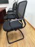 得力（deli）KF252网布弓形椅会议椅 靠背椅 人体工学职员电脑椅 企业集采 黑 实拍图