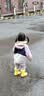 泰兰尼斯宝宝儿童雨鞋小孩水鞋男女童2-6岁舒适防水儿童雨靴 黄色25 实拍图