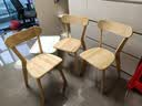 勇翔实木椅子餐椅家用餐桌椅商用简约新款靠背椅木头复古专用餐厅凳子 原木色【稳固承重+优选橡胶木】单把装 实拍图