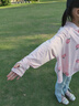 牧萌儿童防晒衣男女童防晒服夏季冰丝凉感宝宝防晒外套披肩 水蜜桃 XL 实拍图