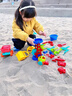 妙贝乐儿童沙滩玩具宝宝海边玩沙挖沙铲子水桶沙漏挖土工具套装沙池推车 实拍图