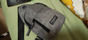 运动跑步包男休闲斜挎包手机包防泼水健身包女单肩包 灰色 实拍图