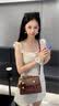viney【陈妍希同款】牛皮斜挎包包女包单肩包老婆生日520送女朋友礼物 【棕色】母亲节礼物实用送妈妈品牌高级感剑桥包 时尚轻奢通勤百搭休闲手提包 实拍图