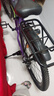 永久（FOREVER）儿童山地车儿童自行车儿童山地自行车6到12岁小学生新款变速单车 标配粉紫|单速+辐条轮+后座+车灯 22寸|身高140-165cm 实拍图