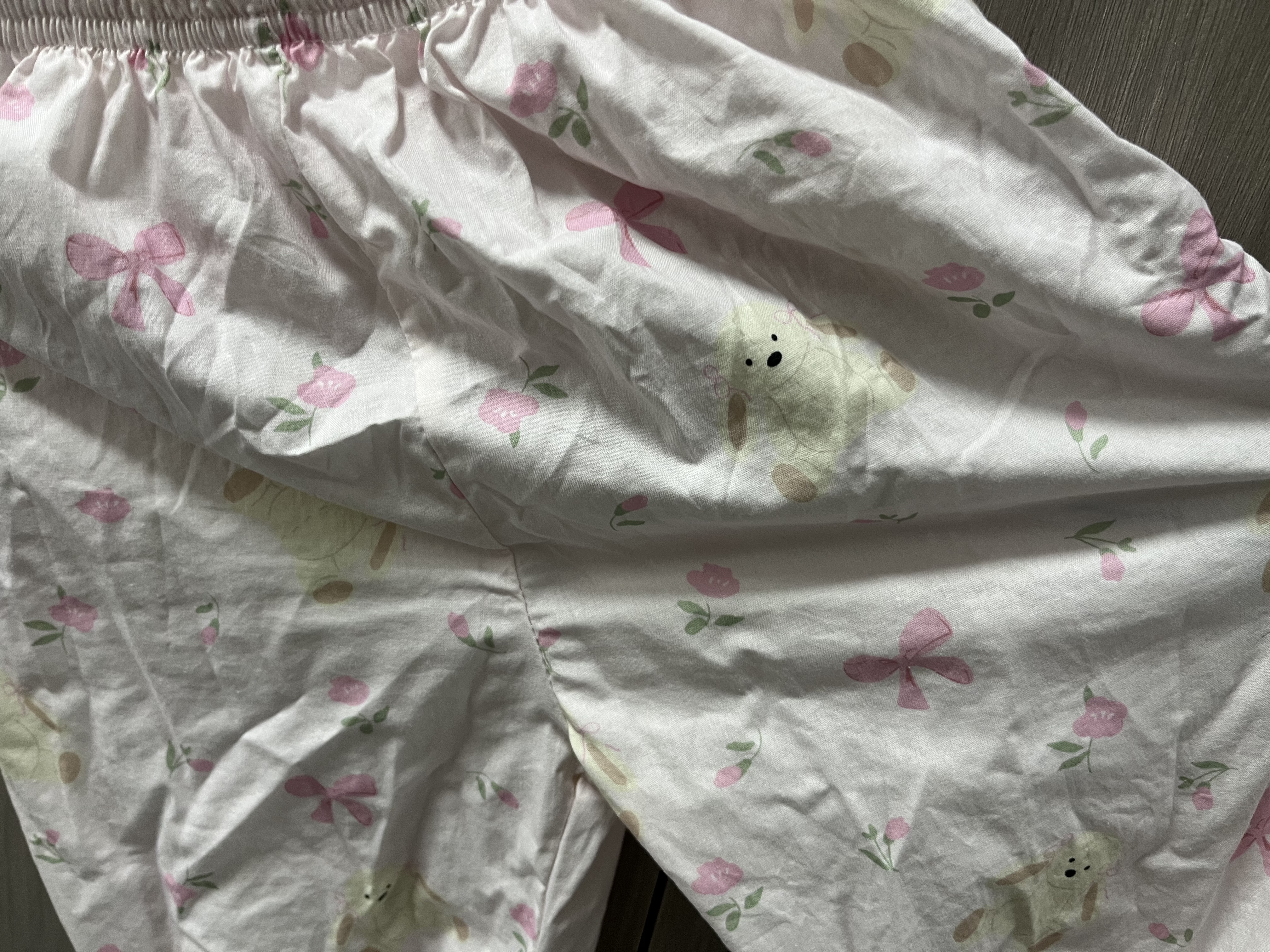 贝瑞加（Babyprints）宝宝裤子纯棉夏季长裤小女孩防蚊裤薄款灯笼裤外出束口裤 粉90 实拍图