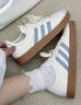 adidas「T头鞋」VL COURT 2.0复古休闲板鞋德训鞋阿迪达斯轻运动   汉玉白/蓝色/金色 (推荐女生买小半码)   37 实拍图