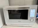 东芝（TOSHIBA）白珍珠水波炉高奢款家用微波炉烤箱微蒸烤炸炖一体机蒸烤箱28L触控彩屏ER-YD95CNW 实拍图