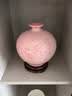 赟娅中式国风花瓶客厅茶室装饰品景德镇陶瓷器摆件工艺品开业送礼摆件 【90%用户喜爱】粉冰片石榴+送旋转底座 实拍图